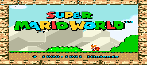 Super Mario World (Nintendo Super System) Title Screen